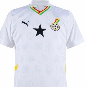 White Soccer jersey for Ghana 2026 World Cup Team